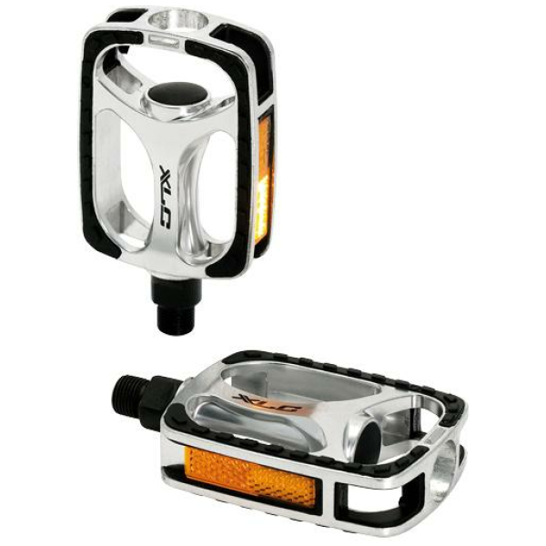 Xlc PEDAAL COMFORT ANTI ALM/PVC ZI/ZW STEL PDC03 Zilver/Zwart