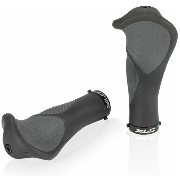 Xlc HANDVAT ERGO 135MM CF ZW/GRY STEL GRS22 Zwart/Grijs