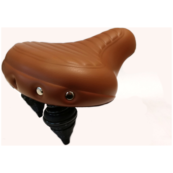 Selle Comfort FD2001C Zadel bruin ribbel