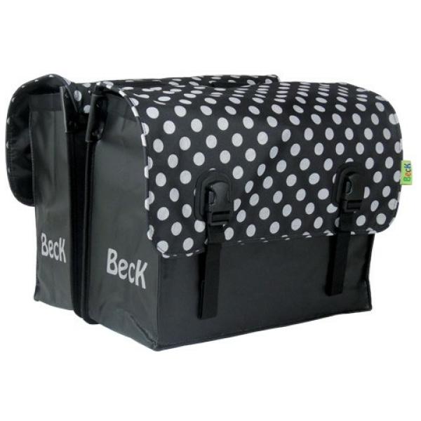 Beck Classic White Small Dots 45 liter Zwart