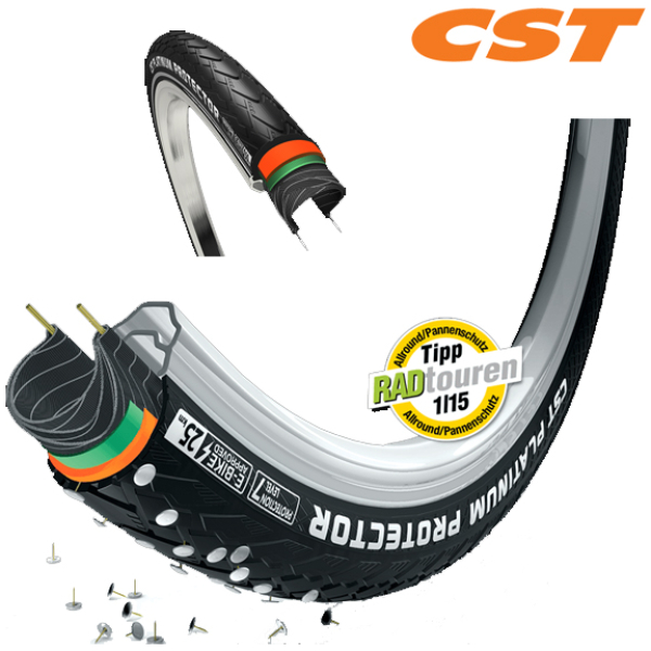 Cst BUB 28X13/8 PLATINUM PROTECTOR ZW Zwart