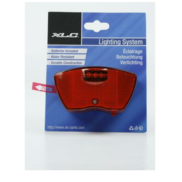 Xlc ACHTERLICHT LED BATT 80MM CLR04 Zwart
