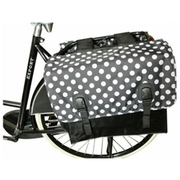 Beck Classic White Small Dots 45 liter Zwart - Afbeelding 3