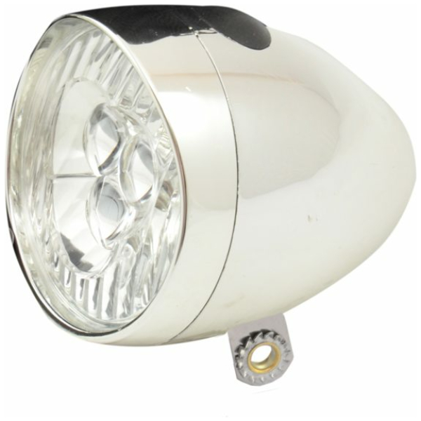 Ikzi Koplamp led retro Chroom