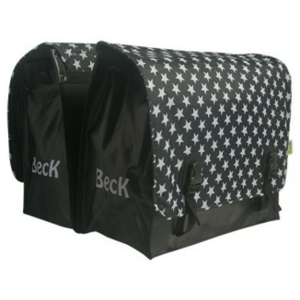 Beck Big Stars tas Zwart / Wit
