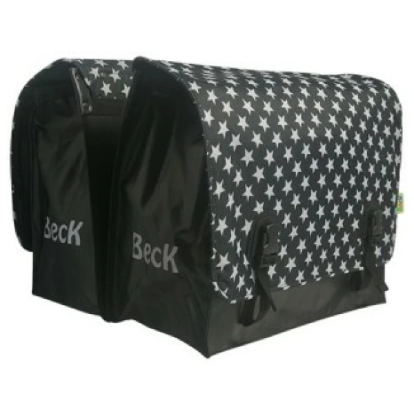 Beck Big Stars tas Zwart / Wit