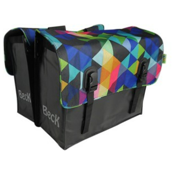 Beck Classic Colored Triangles Zwart