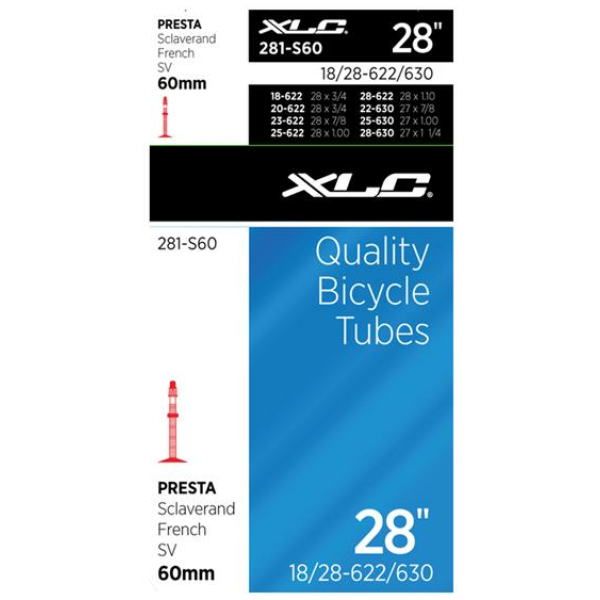 Xlc BIB 28X3/4-11/16 SV (60) Zwart