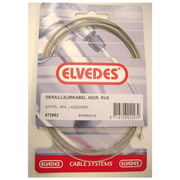 Xlc KABEL DER BINNEN 1.1 RVS 2.25 49DR Zilver