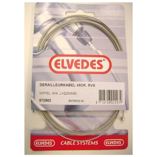 Xlc KABEL DER BINNEN 1.1 RVS 2.25 49DR Zilver