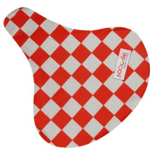 Hooodie Saddle Red Checker Rood / Wit
