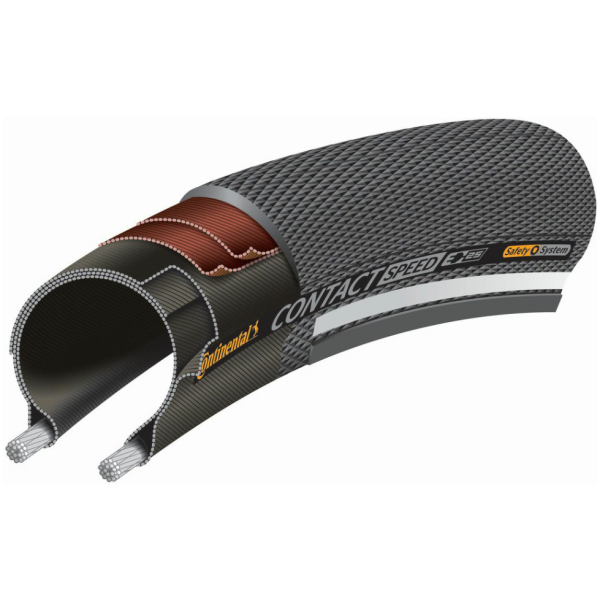 Continental BUB 28X11/8 CO 28-622 R CONTACT SPEED ZW Zwart