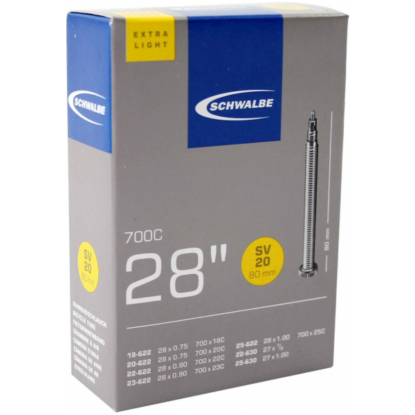 Schwalbe BIB 28X3/4-1 SC SV (80) XLIGHT SV20 Zwart - Afbeelding 3