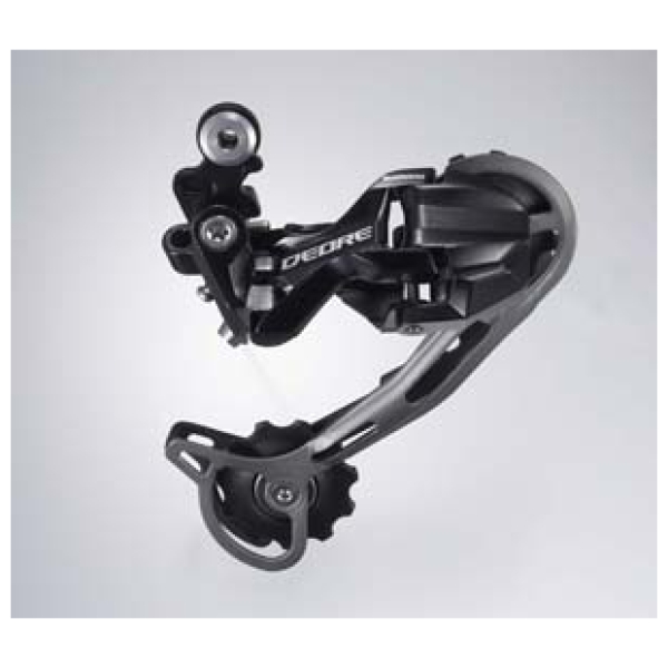 Shimano Achterderailleur Deore M592 9-Sp SGS Top-Normal Shadow Zwart