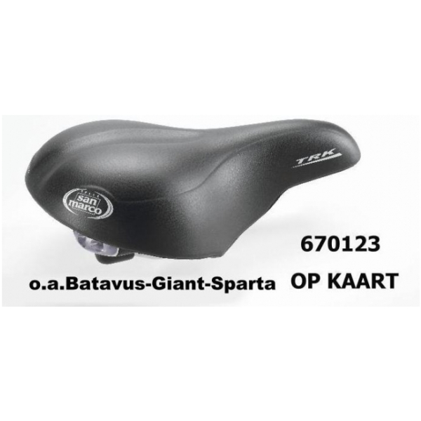 Selle San Marco ZADEL SM TRK TREKKING GEL DS ZW KRT ZWART