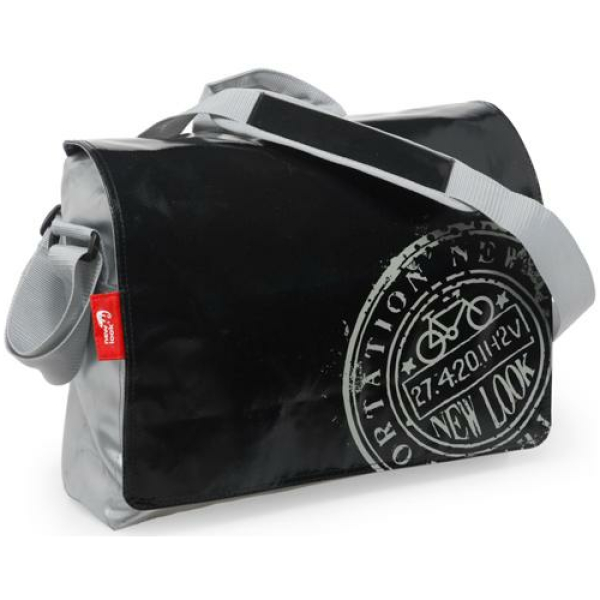 New Looxs TAS POSTINO OFFICE ZWART/ZILVER ZWART / ZILVER