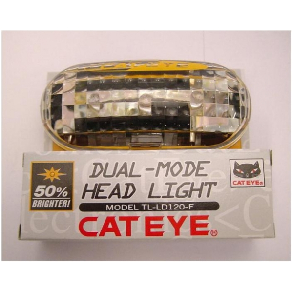 Cateye KOPLAMP LD120 3 LED BATT STUUR