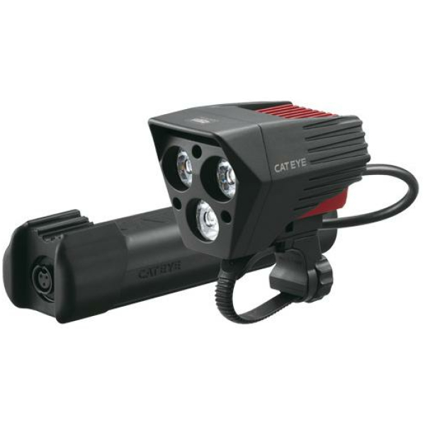 Cateye KOPLAMP CAT EL930RC SUMO3 3 MULTI LED ACCU ZWART