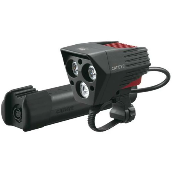 Cateye KOPLAMP CAT EL930RC SUMO3 3 MULTI LED ACCU ZWART