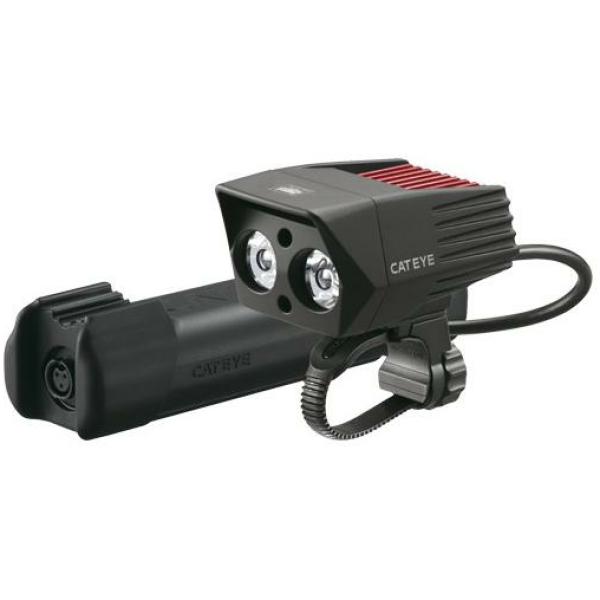 Cateye KOPLAMP CAT EL920RC SUMO2 2 MULTI LED ACCU ZWART
