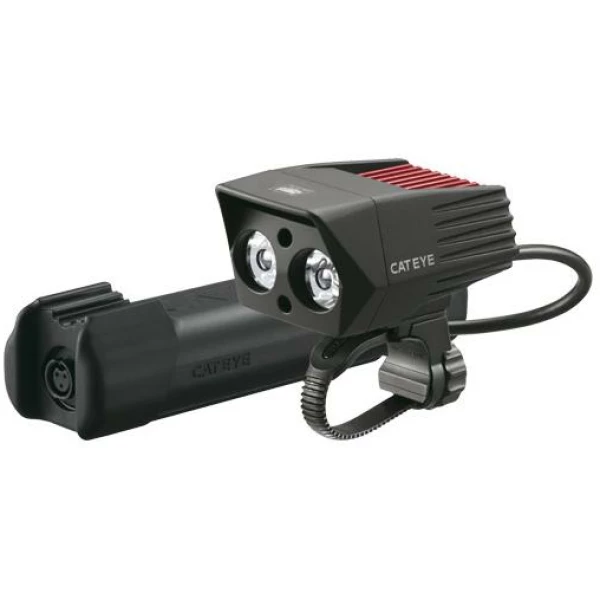 Cateye KOPLAMP CAT EL920RC SUMO2 2 MULTI LED ACCU ZWART