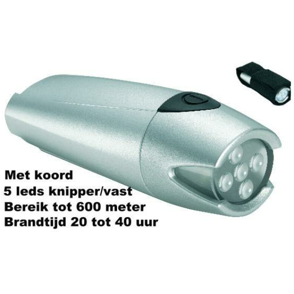 Torch KOPLAMP 4081 LED BATT STUUR ZILVER