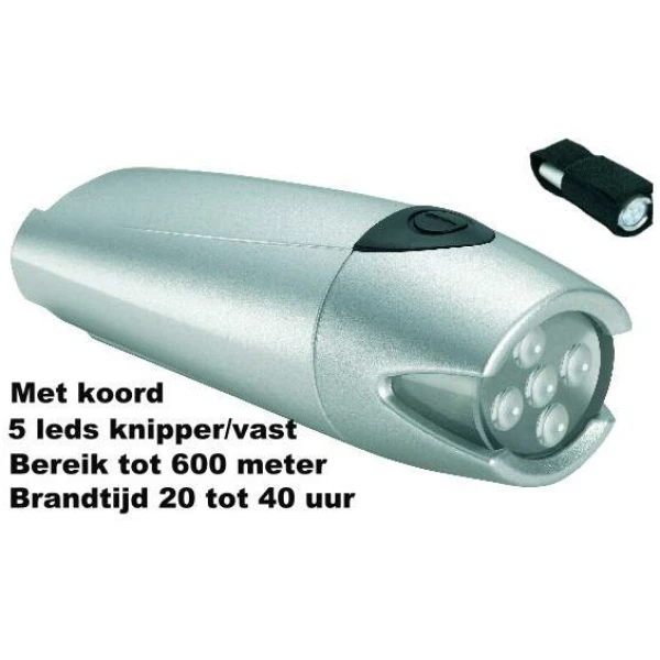 Torch KOPLAMP 4081 LED BATT STUUR ZILVER