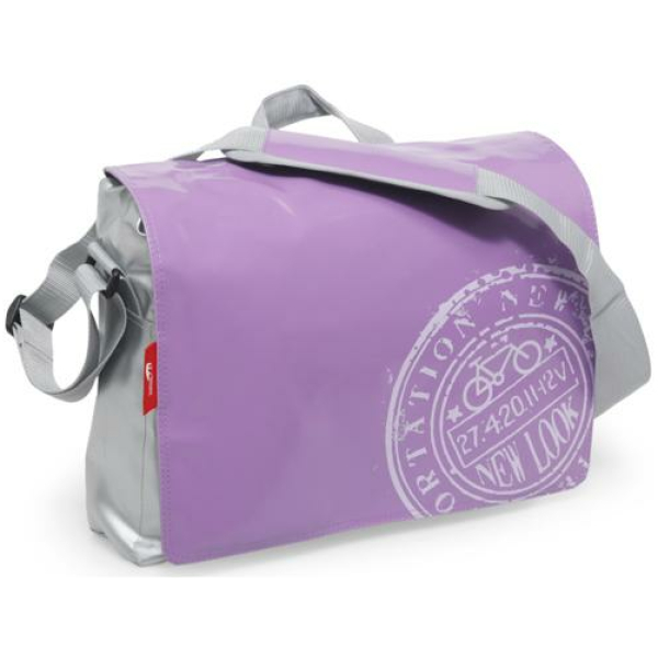 New Looxs TAS POSTINO OFFICE PAARS/ZILVER PAARS / ZILVER