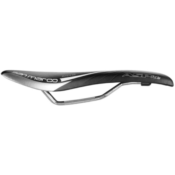 Selle San Marco ZADEL SM ASPIDE RACING ARROWHEAD ZW/ZI ZWART /