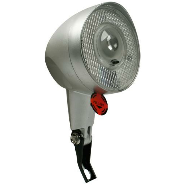 Batavus BAT KOPLAMP MOVE BL123 LED BATT KB ZILVER