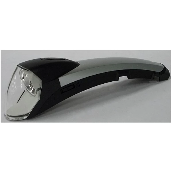 Gazelle GAZ KOPLAMP FENDER VISION SPATB BATT ZI/GRY Zilver/Grijs