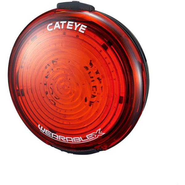 Cateye ACHTERLICHT CAT WEARABLE X WA100 LED USB Zwart