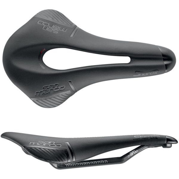 Selle San Marco ZADEL SM SHORTFIT CARBON FX OPEN ZW Zwart
