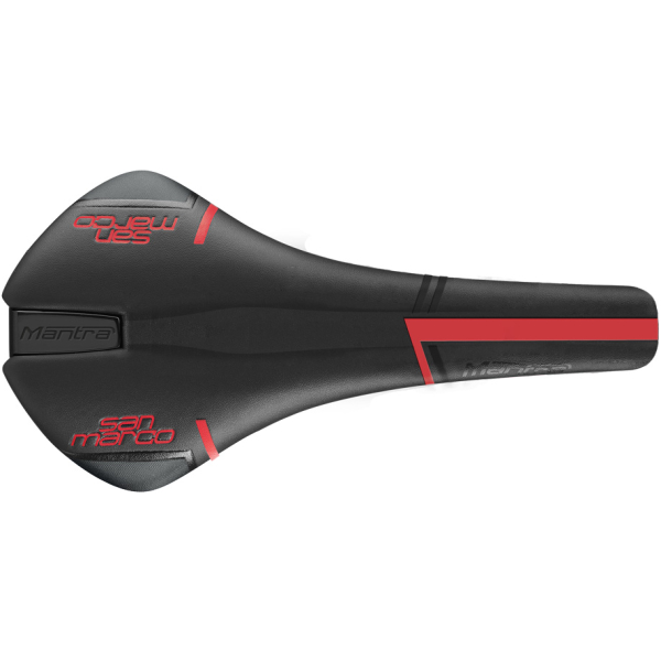 Selle San Marco ZADEL SM MANTRA RACING ZW/RO Zwart/Rood