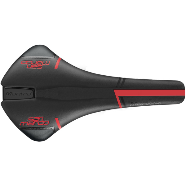 Selle San Marco ZADEL SM MANTRA RACING WIDE ZW/RO Zwart/Rood