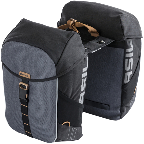 Basil TAS BAS DUBBEL MILES MIK 34L Black Slate - Afbeelding 3