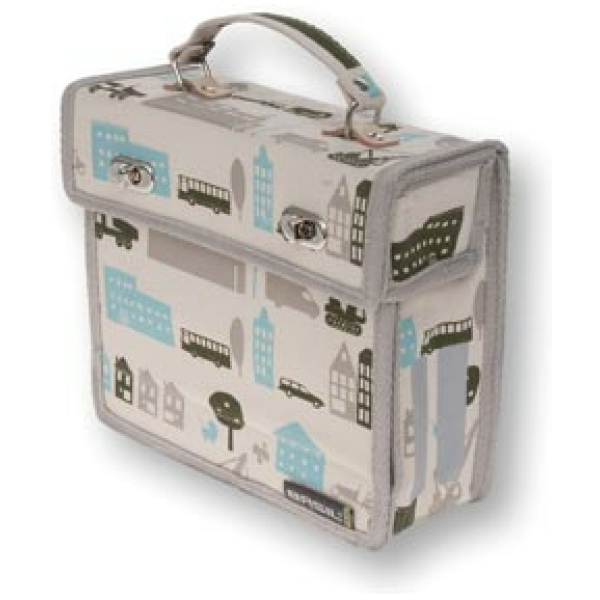 Basil TAS MALAGA XS MEMORIES COTTON/MINT CANVAS 4L COTTON MINT