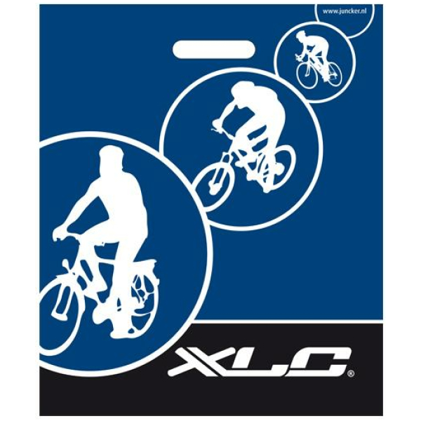 Xlc TAS PLASTIC GROOT OPDRUK DS A 500 Blauw
