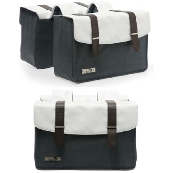 New Looxs TAS BOLZANO DUBBEL CANVAS ANTRA GRIJS / GREY