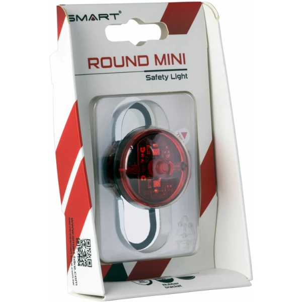 Smart ACHTERLICHT ROUND MINI RL311R 2 LED BATT Zwart
