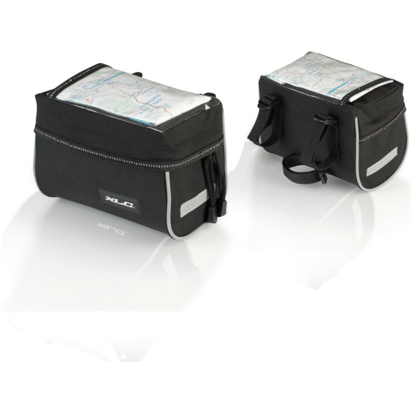 Xlc STUURTAS TRAVELLER ZW/ANT 3L BAS69 Zwart/Antraciet