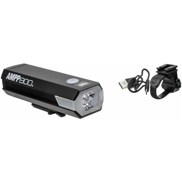Cateye KOPLAMP CAT AMPP800 EL088RC LED ZW Zwart