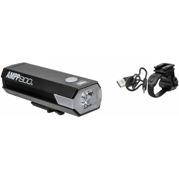 Cateye KOPLAMP CAT AMPP800 EL088RC LED ZW Zwart