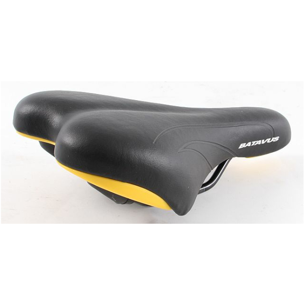 Selle Royal ZADEL SR KIND BAT M/LOGO Z/S ZW/GE Zwart/Geel