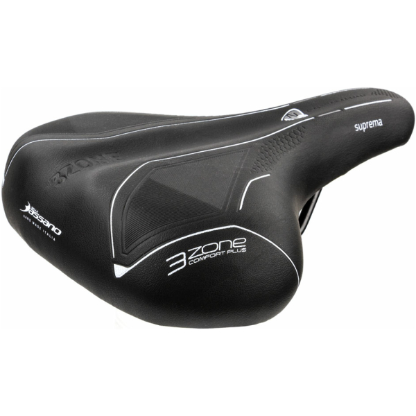 Selle Bassano ZADEL SB SUPREMA 3ZONE CITY ZW Zwart