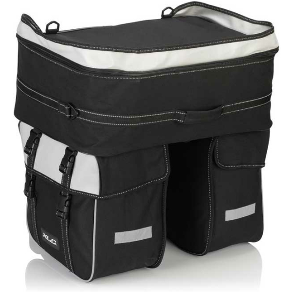 Xlc TAS TRAVELLER TRIPLE ZW/ANT 58L BAS68 Zwart/Antraciet