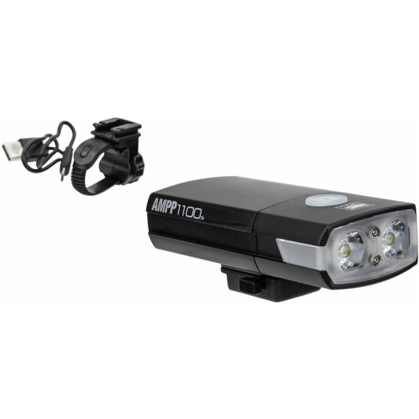 Cateye KOPLAMP CAT AMPP1100 EL1100RC LED ZW Zwart