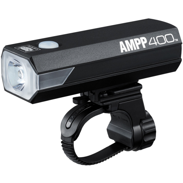 Cateye KOPLAMP CAT AMPP400 EL084RC LED ZW Zwart