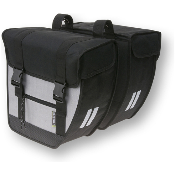 Basil TAS BAS DUBBEL TOUR 26L Zwart/Zilver