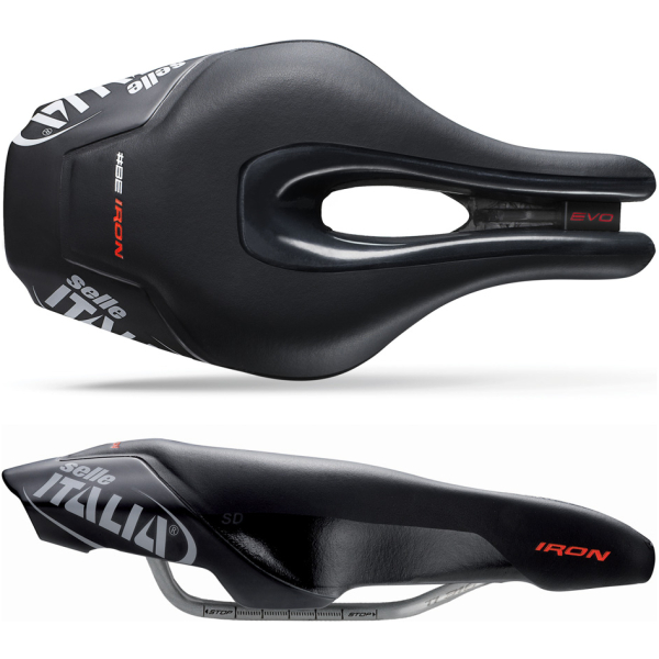 Selle Italia ZADEL SIT IRON EVO SUPERFLOW SD U3 ZW Zwart